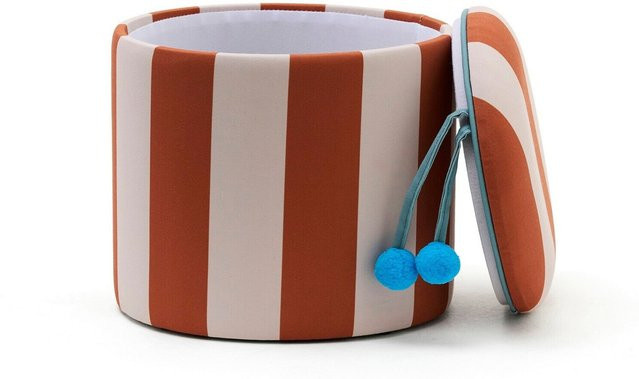 Kids Concept Sitzhocker mit Stauraum braun B/T/H: 40,0 x 40,0 x 30,5 cm - Bild 1