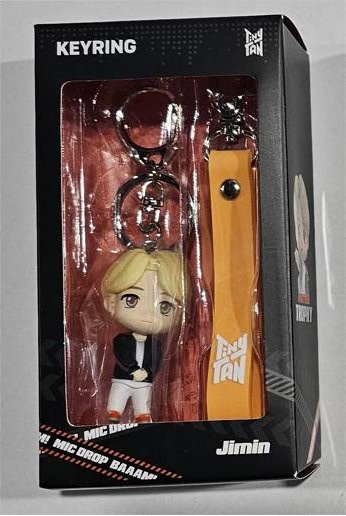 BTS TinyTAN Figur Schlüsselanhänger, Mic Drop, gray, Unisex - Bild 1
