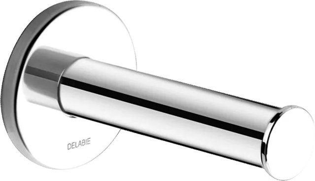Delabie WC-Reservepapierhalter aus Edelstahl in Silber, hochglanzpoliert, wandmontiert - Bild 1