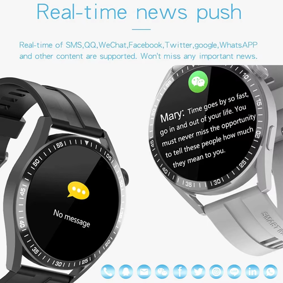 Ola Esporte Smartwatch für Herren in Silber mit 1,32 Zoll Runddisplay, Bluetooth-Telefonie, Herzfrequenz-Monitor und Musikwiedergabe, kompatibel mit Android und iOS - Bild 4