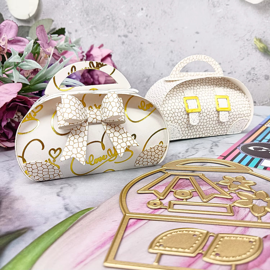 Alinacutle Goldene Metall-Stanzform für DIY-Geschenkverpackungen und Papierhandwerk - Bild 2