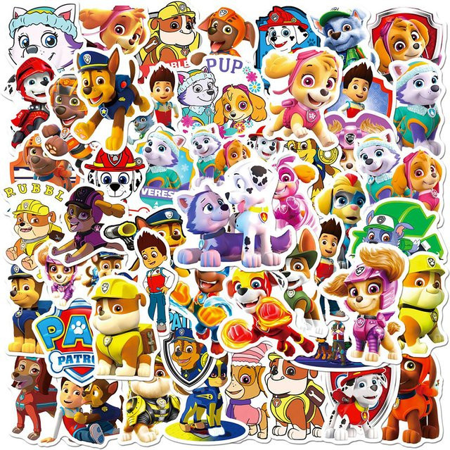 Paw Patrol Aufkleber, Cartoon-Sticker, Bunt / Mehrfarbig - Bild 1