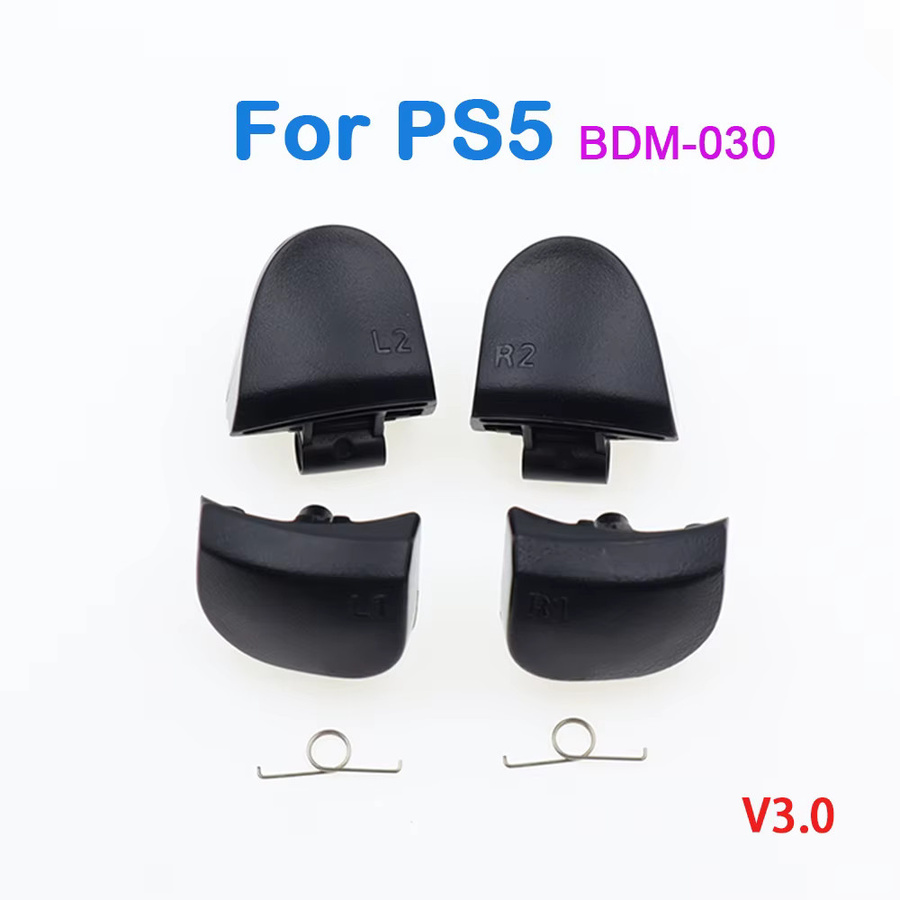 TingDong Spiel Trigger Tasten mit Feder für PS5 Controller V1.0 V2.0 V3.0 in Schwarz oder Weiß - Bild 2