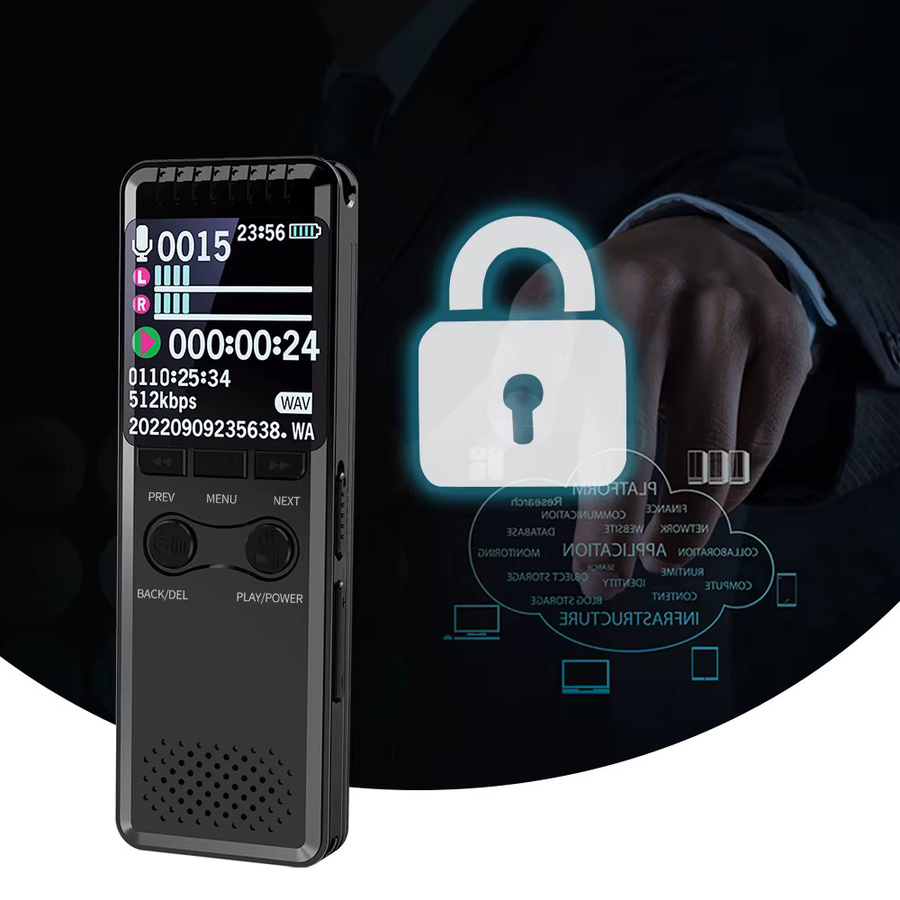 Vandlion V30C MP3-Musikplayer mit Farbdisplay und 1450mAh Akku in Schwarz - Bild 2