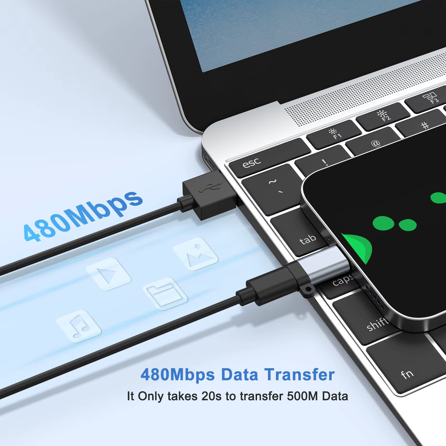 IEOVIEE Typ-C auf Micro USB Adapter Set für Xiaomi Redmi und Huawei Ladegeräte - Bild 3