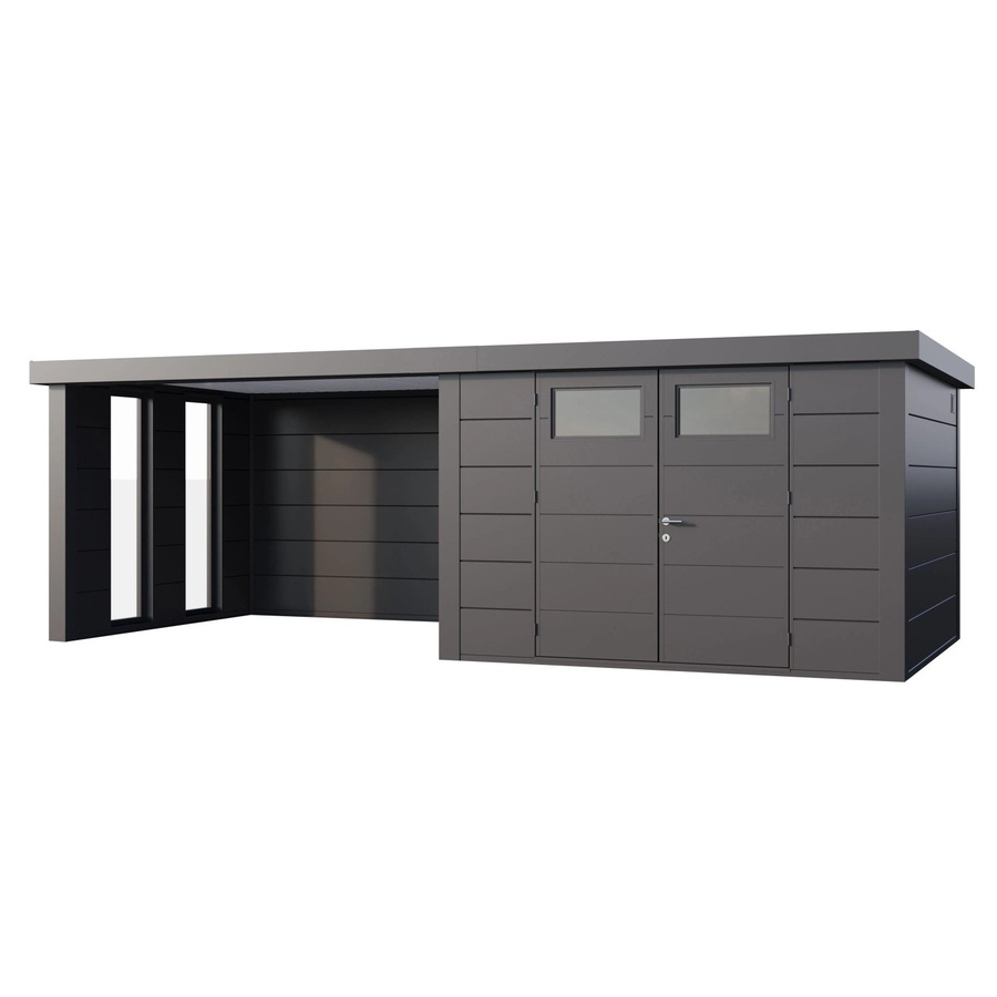 Telluria Gerätehaus Classico in Silber mit Außenmaß B: 692 cm, H: 219 cm, T: 318 cm - Bild 2