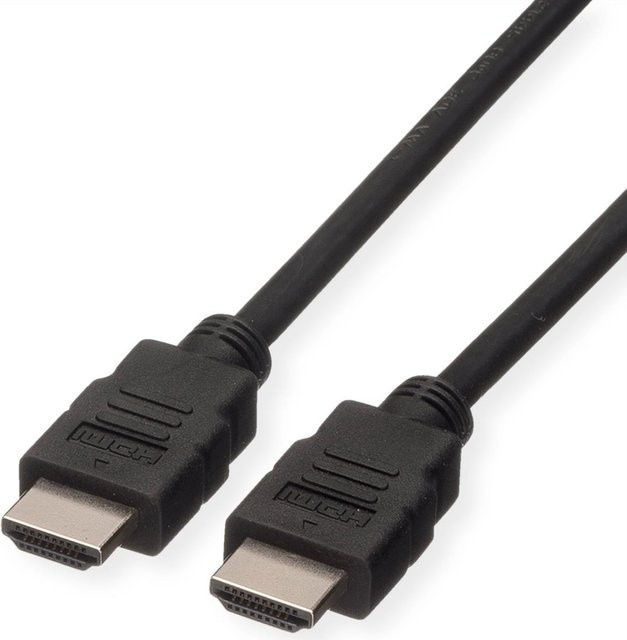 ROLINE Green HDMI High Speed Kabel mit Ethernet, Schwarz, 5 m - Bild 1