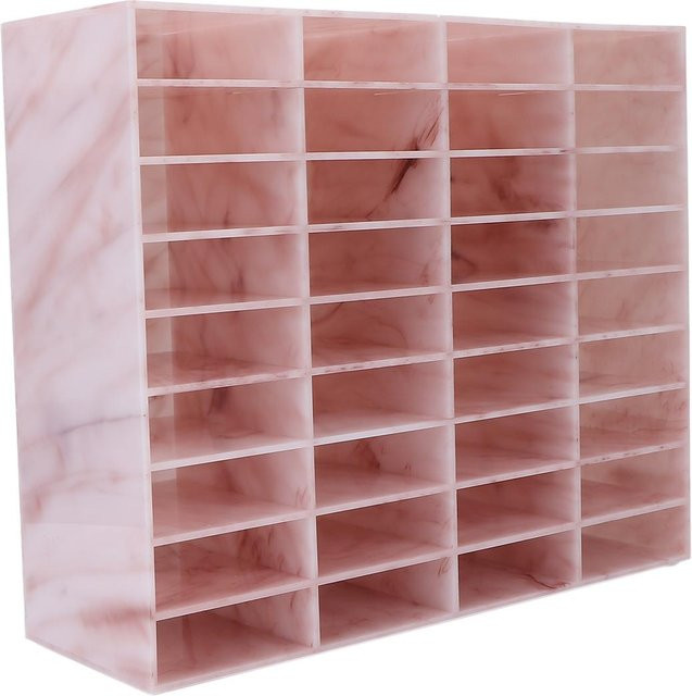 aimo Kosmetik-Organizer-Schrank, 36 Fächer, Acryl, Rosa Grau - Bild 1