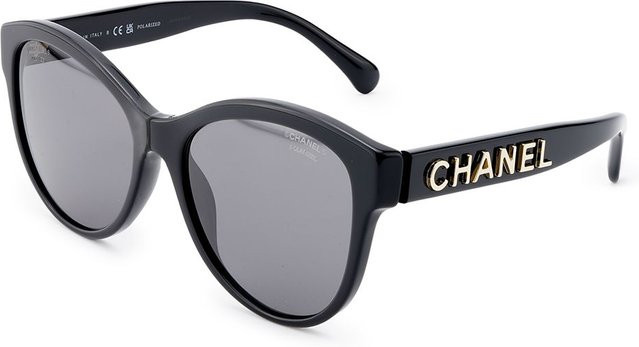 Chanel CH5458C622 Sonnenbrille, Rund, Vollrand, Schwarz Grau, Unisex - Bild 1
