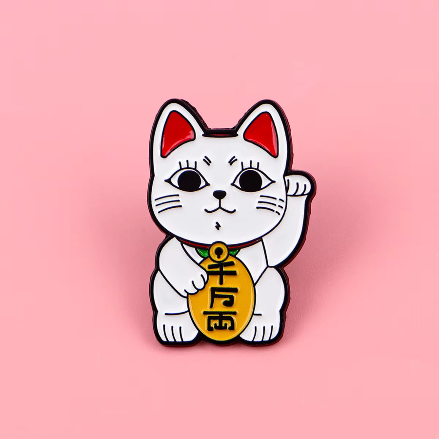 Bandai Brosche, 5er-Set Katzen-Emaille, Bunt, Damen - Bild 2