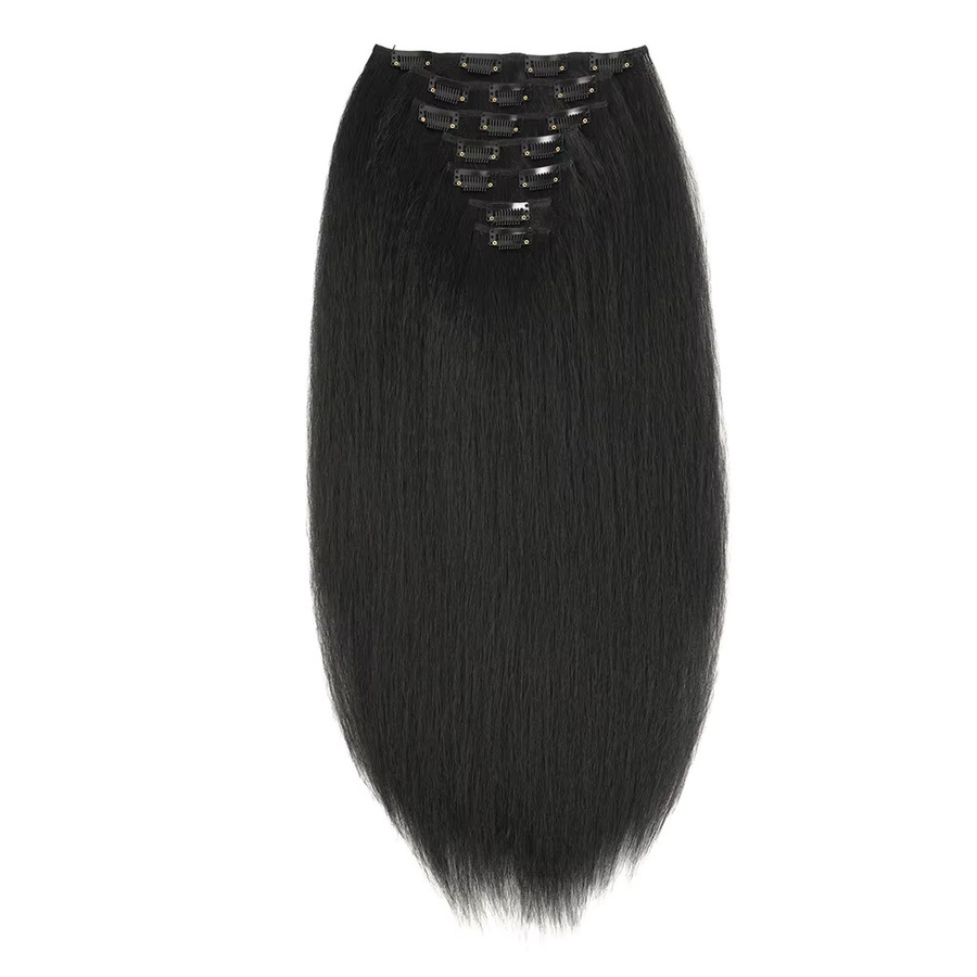 Booming Hair Clip In Haarverlängerungen, Schwarz, 7 Teile, Damen - Bild 2
