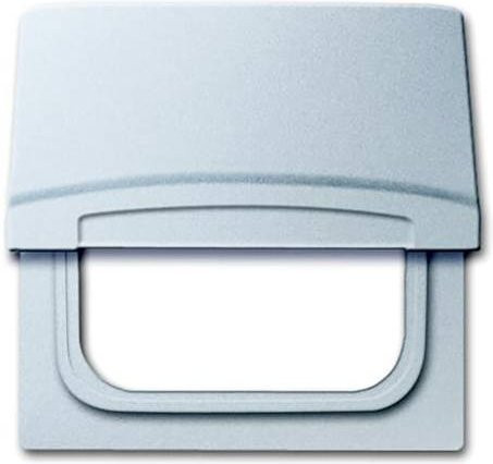 Busch-Jaeger Allwetter Abdeckung für Ausschalter, Wechselschalter, Kreuzschalter und Taster IP44 in Weißaluminium RAL 9006 - Bild 1