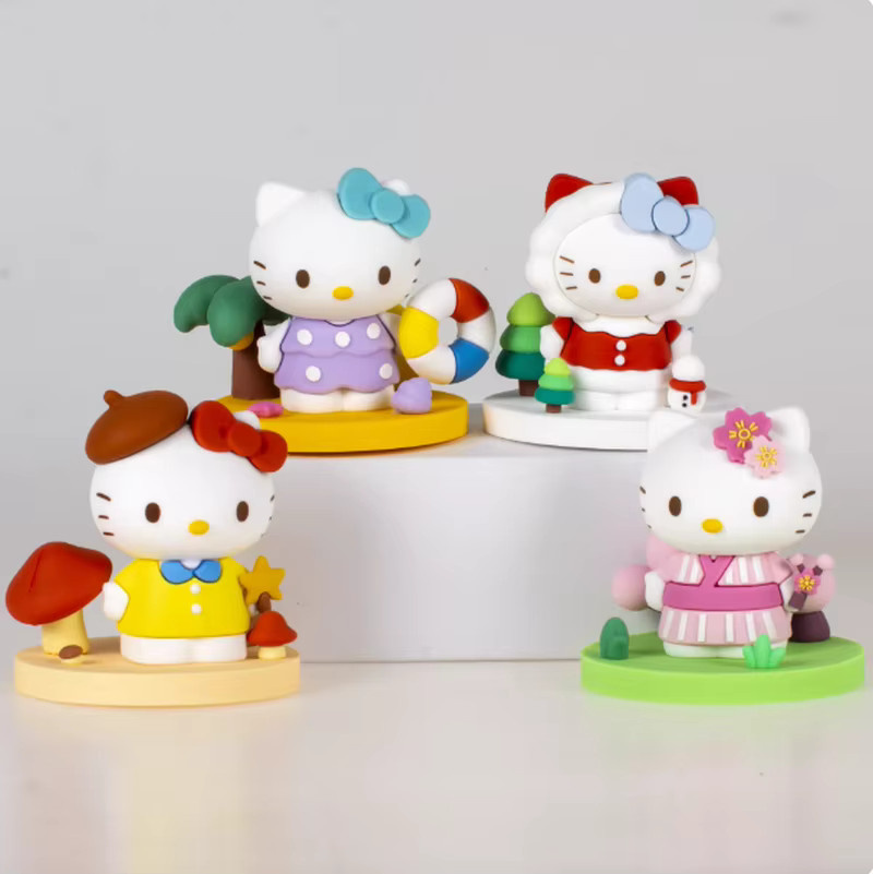 Kt Cat Figur mit den vier Jahreszeiten, Einzelfigur, Bunt / Mehrfarbig - Bild 2