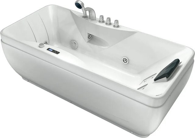 AcquaVapore Whirlpool Badewanne mit Vollausstattung in Weiß, B/T/H: 170 x 80 cm - Bild 1