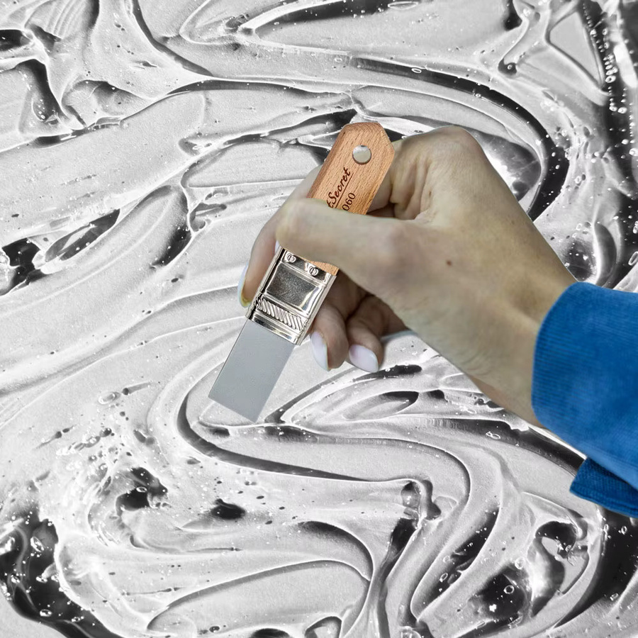 Artsecert Silikon-Pinsel Set mit kurzem Holzgriff für Acryl- und Ölgemälde - Bild 2