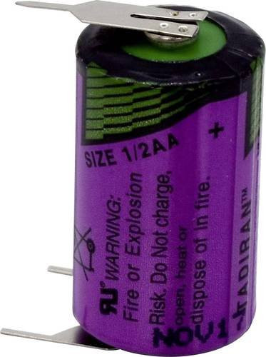 Tadiran Batteries SL 350 PT Spezial-Lithium-Batterie 1/2AA mit U-Lötpins, 3.6V, 1200 mAh - Bild 1