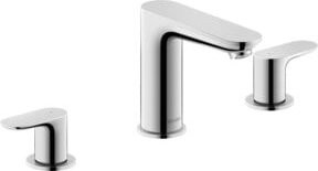 Duravit Waschtischarmatur Wave 3-Loch mit Pop-up-Abfluss, Chrom - Bild 1