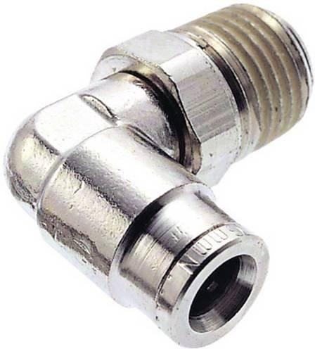 Norgren IMI Winkelverbinder drehbar 101470628 in Silber mit Außengewinde R1/4 und 6mm Rohr-Ø - Bild 1
