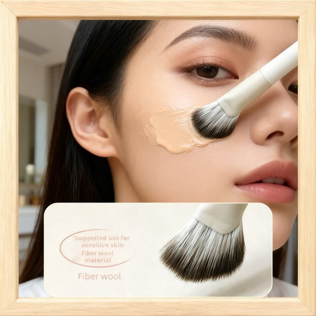 SADOER Nasenkontur-Highlighter-Puderpinsel, abgewinkelt - Bild 1
