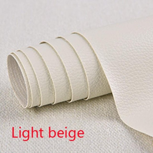 Selbstklebendes Leder-Reparaturpflaster von Home with love in Beige, B x B: 100 x 137 cm - Bild 1