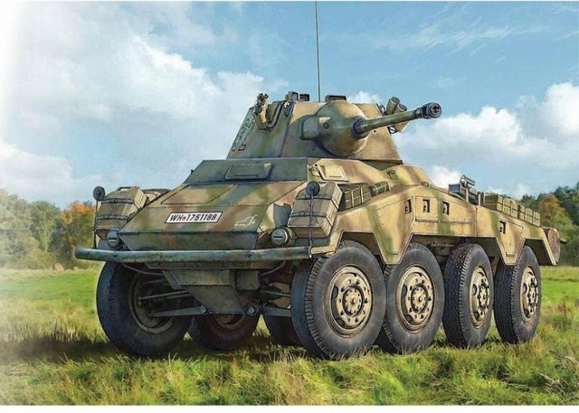 Italeri SdKfz. 234/2 Puma 8-Rad, Fahrzeuge, Grün - Bild 1