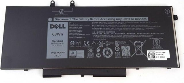 DELL Simplo Laptop-Batterie Lithium-Ionen in Schwarz mit 8500 mAh und 68 Wh für Dell 3540, Latitude 5400, 5401, 5500, 5501 (C5GV2) - Bild 1