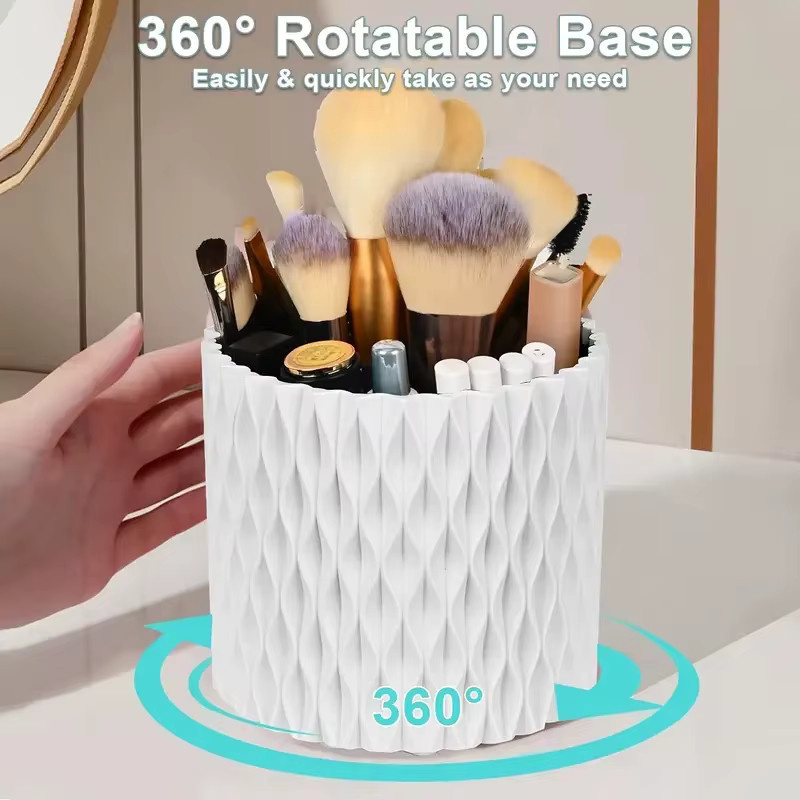 RUNTOIN Make-up-Pinsel-Aufbewahrungsbox, Weiß, Kunststoff - Bild 1