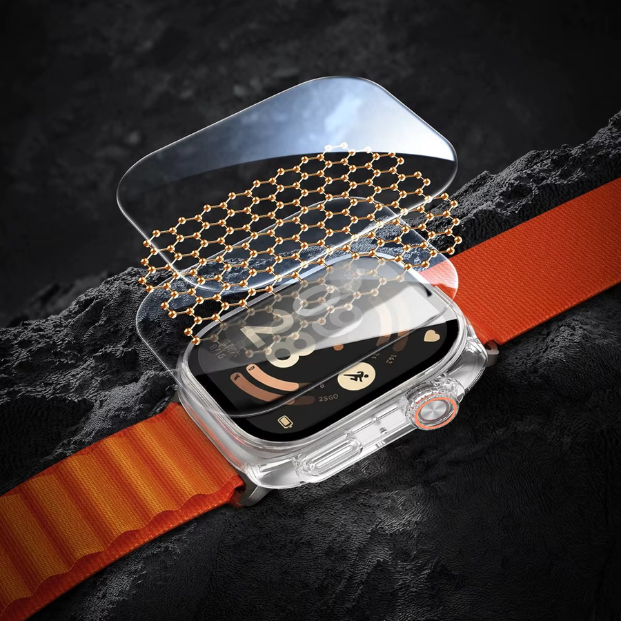 OAKCHARM Schutzhülle und Displayschutzfolie für Xiaomi Redmi Watch 6, transparent - Bild 3