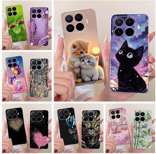 Xiaomi 17T Pro 5G Handyhülle aus weichem Silikon mit niedlichem Katzen-Motiv in Multicolor - Bild 1