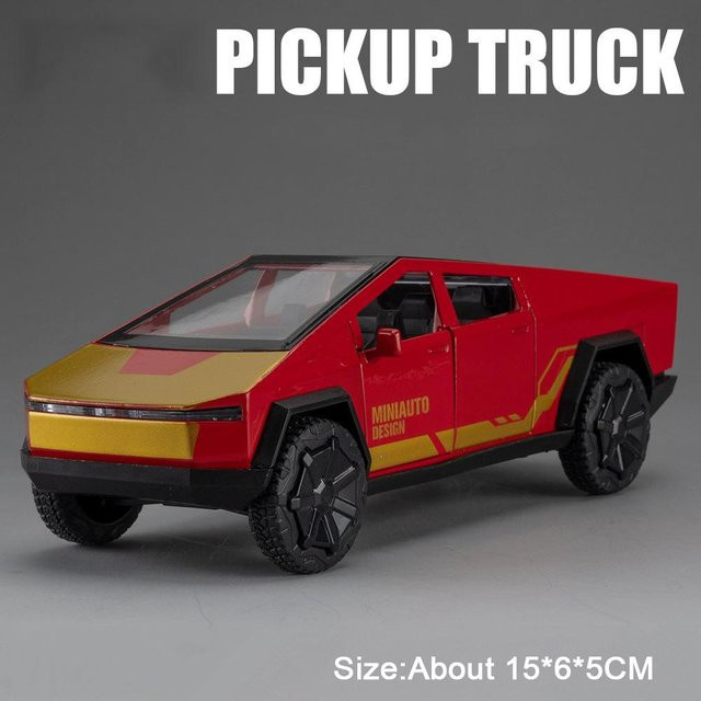 Linyi toy car Pickup-LKW, Polizeiauto, 1:32, mit Licht und Geräusch, ab 14 Jahren - Bild 1