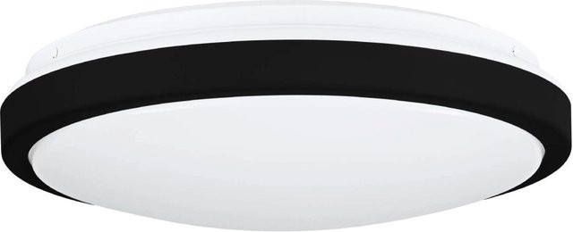 Eglo LED-Deckenleuchte Lezuza in Weiß-Schwarz mit modernem Design, Durchmesser: 32,5 cm - Bild 1