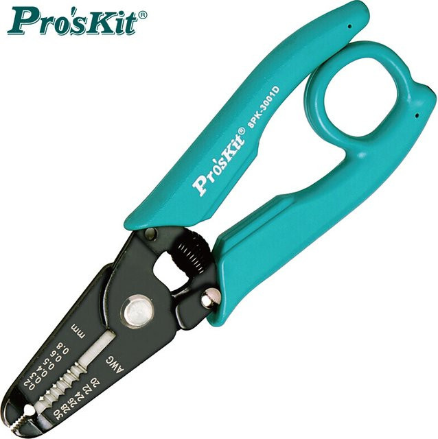 Pro'sKit 8PK-3001D 8PK-3002D Elektronische Abisolier- und Schneidezange in Türkis für AWG 30/28/26/24/22/20 Präzisionsarbeit - Bild 1