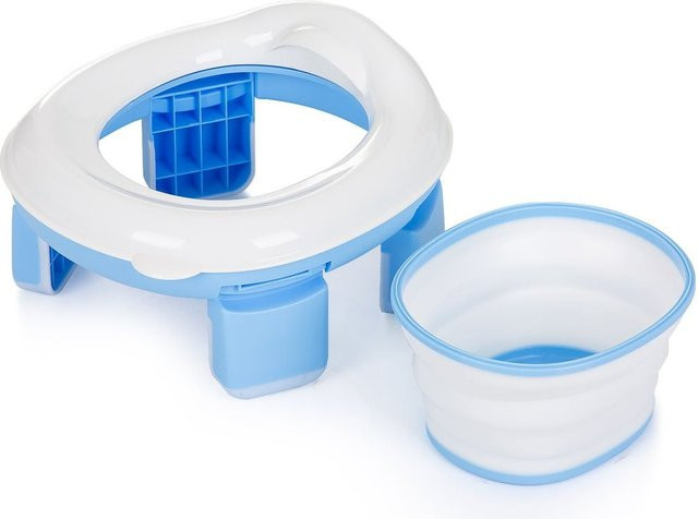 Chipolino Toilettentrainer 2 in 1 Viaggio faltbar in Blau mit ergonomischer Form und Tragetasche - Bild 1