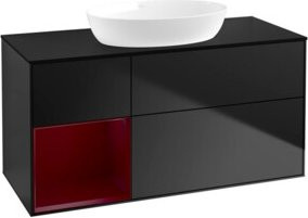 V&B Waschtischunterschrank Finion in Blau, B/T/H: 120 x 50,1 x 50,1 cm - Bild 1