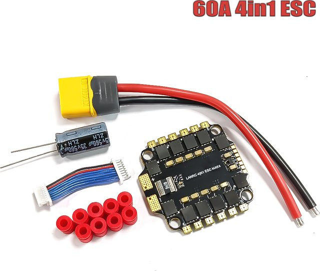 QX-MOTOR F4 V3S PLUS FC Flugcontroller-Board mit 45A 60A 4-in-1 Brushless ESC Stack/Power für RC 210 230 250MM RC Drohne Quadcopter - Bild 1