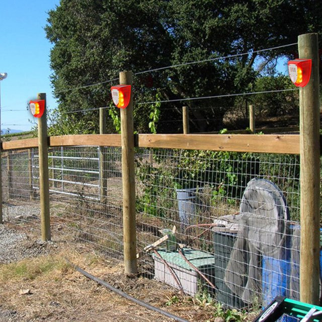 ANENG Solar Tiervertreiber mit Bewegungssensor, Schussgeräuschen, Hundebellen und Stroboskoplicht in Rot zur Garten- und Hofsicherung - Bild 1