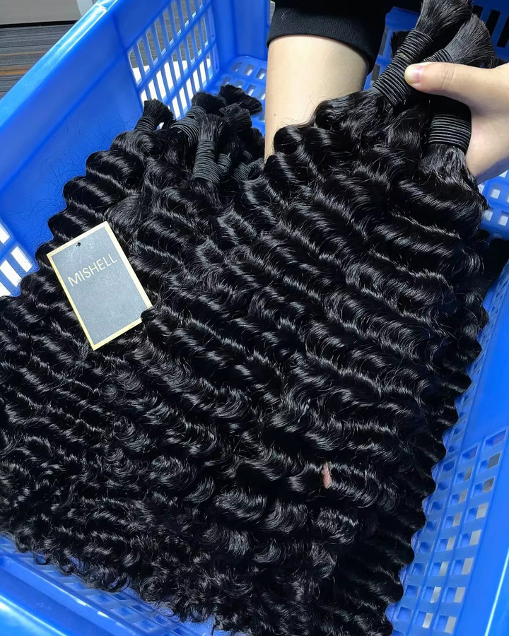 MISHELL Echthaar Haarverlängerung, lockiges Haar, 26-28 Zoll, Unisex - Bild 6