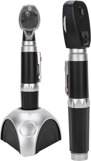 Beautyyy Wiederaufladbares Faseroptik-Ophthalmoskop und Otoskop Set zur Augen- und Ohrenuntersuchung in Schwarz mit USB-Kabel und EU-Stecker - Bild 1