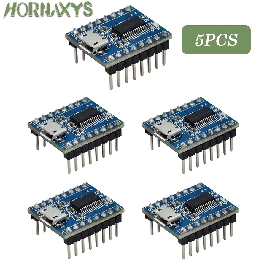 JQ6500 Stimme Sound Board Modul mit USB und TTL UART MP3 Breakout in Blau - Bild 2