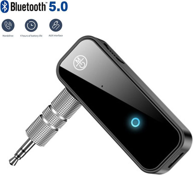 kebidumei 2-in-1 Bluetooth Sender und Empfänger in Schwarz mit 3,5 mm Aux-Anschluss für Auto und Musik-Streaming - Bild 1