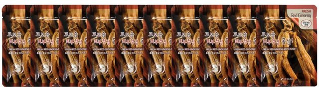 3W CLINIC Fresh Red Ginseng Maskenblatt, 10 Stück, Unisex - Bild 1
