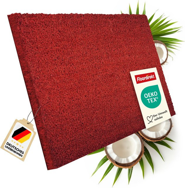 floordirekt Kokos Fußmatte Rot Höhe: 24 mm - Bild 1