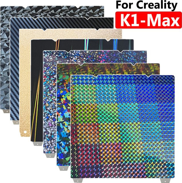 Creality PEI-Blatt für K1 Max, doppelseitige Bauplatte aus Federstahl, B/T: 310 x 315 mm - Bild 1