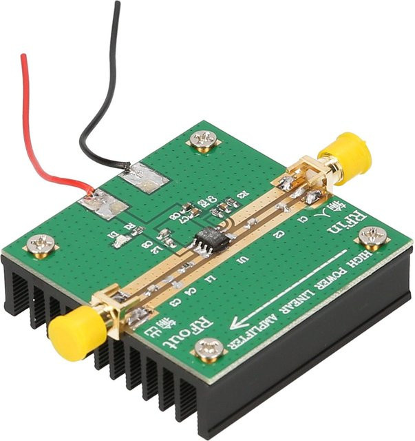 Wosawe Outdoor Sports RF2126 HF Leistungsverstärker 400MHz bis 2700MHz 2.4GHz 1W in Armee Grün mit Kühlkörper - Bild 1