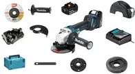 Makita Akku-Winkelschleifer DGA511RTJ 18V mit 125 mm Scheibendurchmesser, 2 Akkus und Ladegerät im MAKPAC Koffer - Bild 2