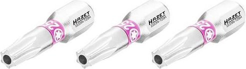 Hazet TX-Bit T25H Tamper Resistant, Sechskant massiv 6,3 mm, Silber - Bild 1