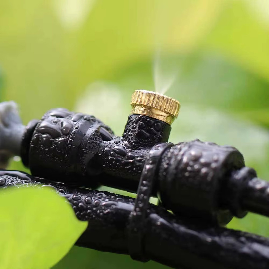 MUCIAKIE Messing-Nebeldüsen für Gartenbewässerung und Kühlsysteme, Gold, 0,1–1,0 mm, 3/16 Zoll UNC10-24 - Bild 5