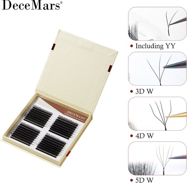 DeceMars Wimpernverlängerungs-Set, 8-14 Mix, Unisex - Bild 1