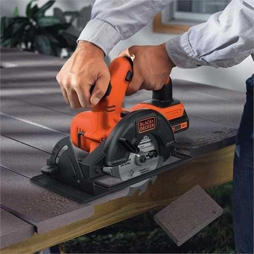 Black+Decker Akku-Handkreissäge BDCCS18 18V Schwarz-Rot mit 140 mm Sägeblatt und 43 mm Schnitttiefe - Bild 2