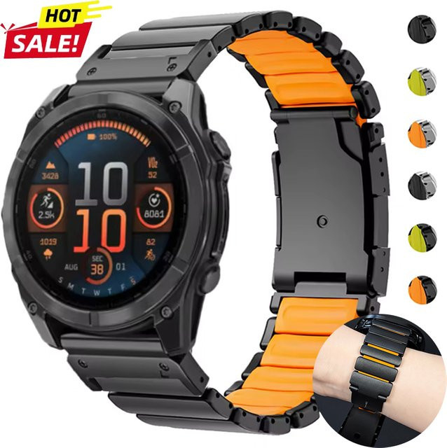 CHIICSMART Uhrenarmband Titan, Silikon, Unisex - Bild 1